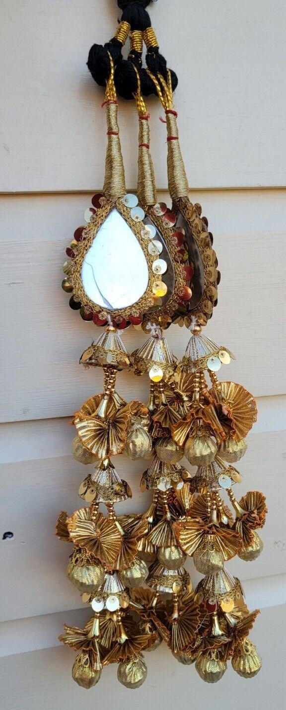 Indian Paranda Punjabi parandi mehndi jaago mirror bridal Patiala hair braid ii6R Bollywood dulhan design Lahore Latkans Handmade