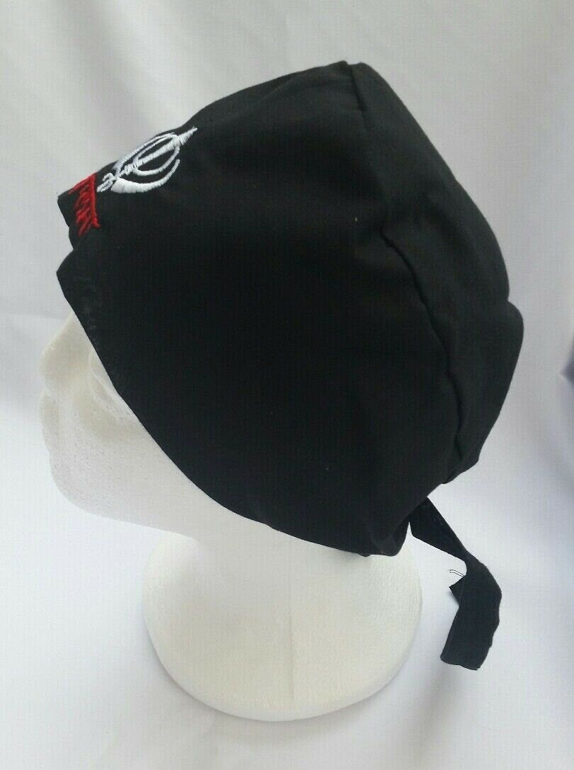 Sikh punjabi Patka Black Khanda Premium Cotton Head Wrap Pathka Singh bandana Turban