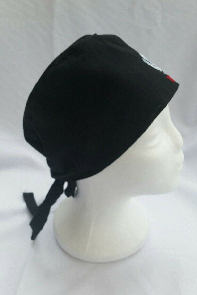Sikh punjabi Patka Black Khanda Premium Cotton Head Wrap Pathka Singh bandana Turban