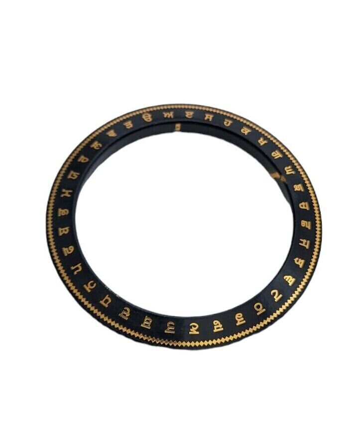 Sant bhindranwale kara gurmukhi kada black gold colour sikh singh bangle e11