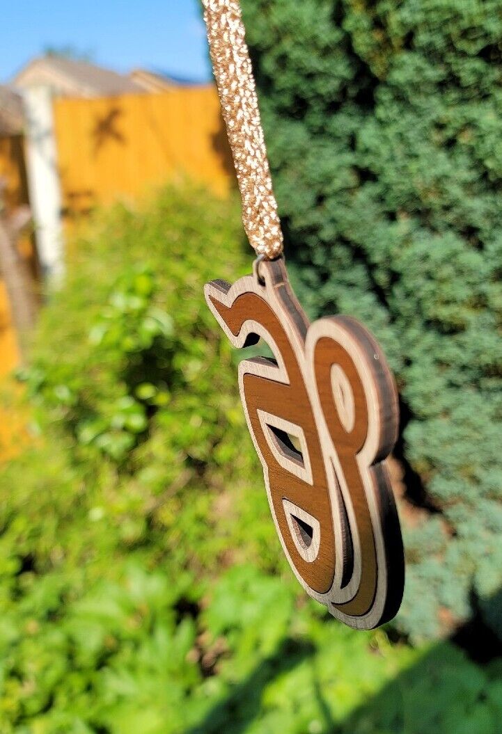 Wooden Ek Onkar Car Rear Mirror Hanging Handcrafted Sikh Religious Eik Pendant Punjabi