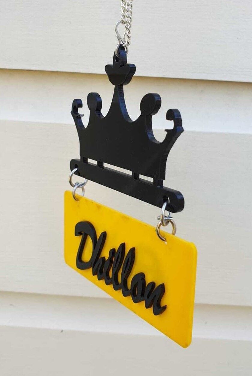 Sidhu Dhillon Randhawa Punjabi Car Hanger Rear Mirror Punjab Surname Pendant GG
