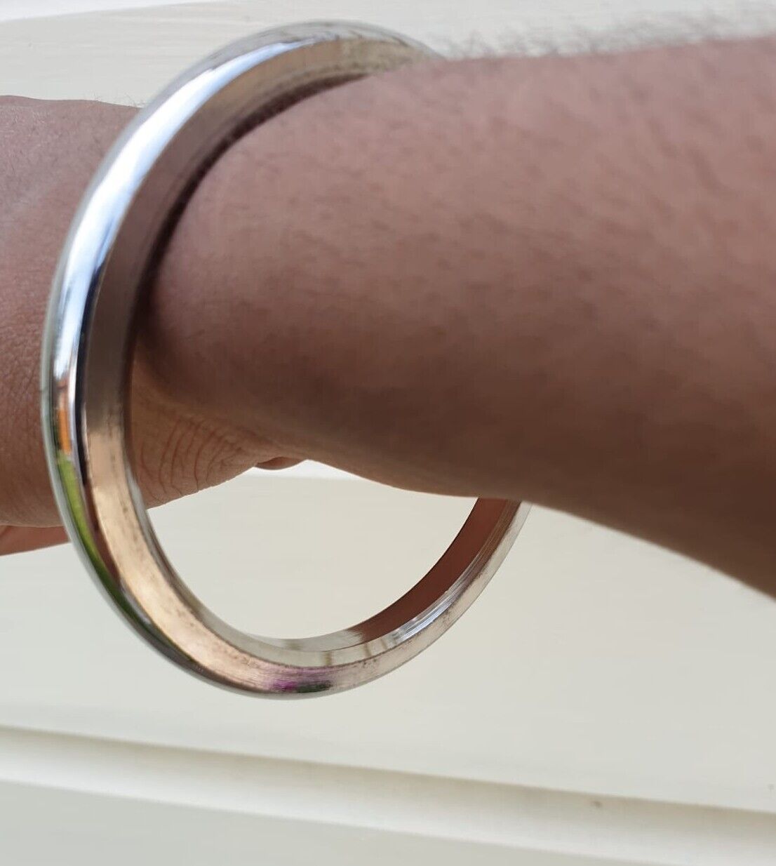 Stainless Steel Kara Round Smooth Sikh Kakar Singh Kaur Bangle Punjabi Kada D11A