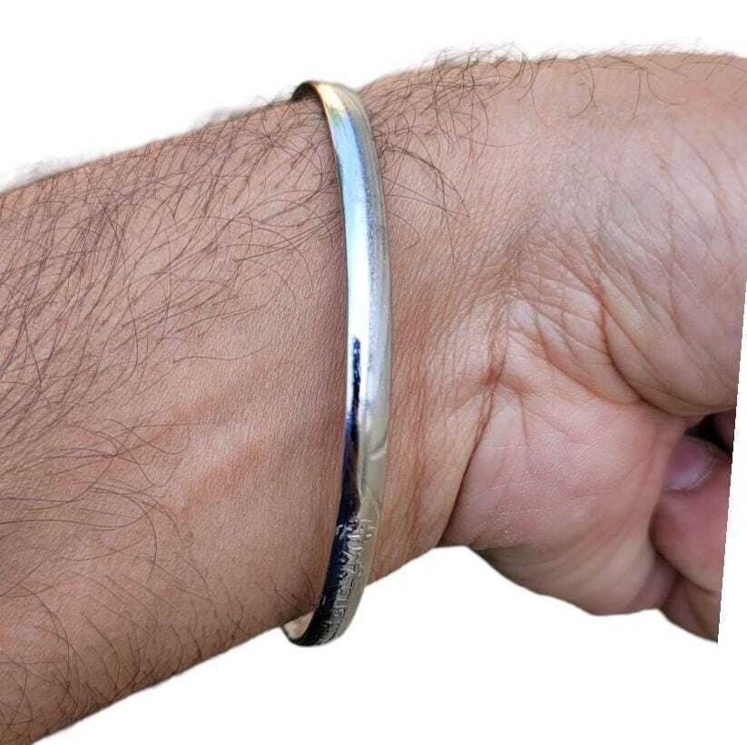 Sikh Kara Chrome Plated Kada Shri Anandpur Sahib Jin Hazoor Saab Singh Bangle K3R