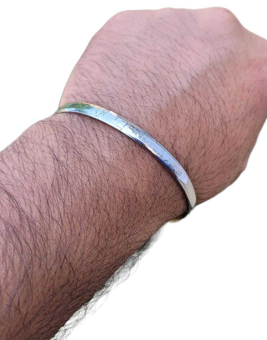 Sikh Kara Chrome Plated Kada Shri Anandpur Sahib Jin Hazoor Saab Singh Bangle K3R