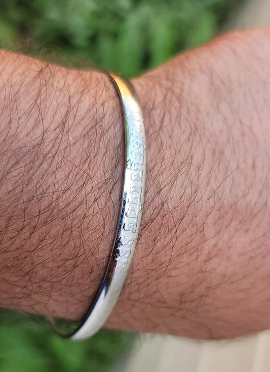 Sikh Kara Chrome Plated Kada Shri Anandpur Sahib Jin Hazoor Saab Singh Bangle K3R