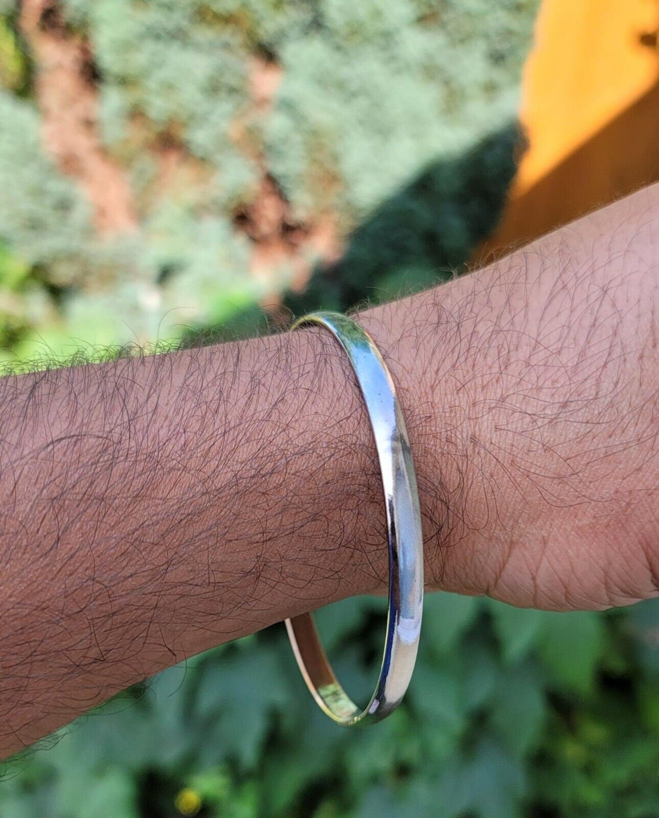 Sikh Kara Chrome Plated Kada Shri Anandpur Sahib Jin Hazoor Saab Singh Bangle K3R