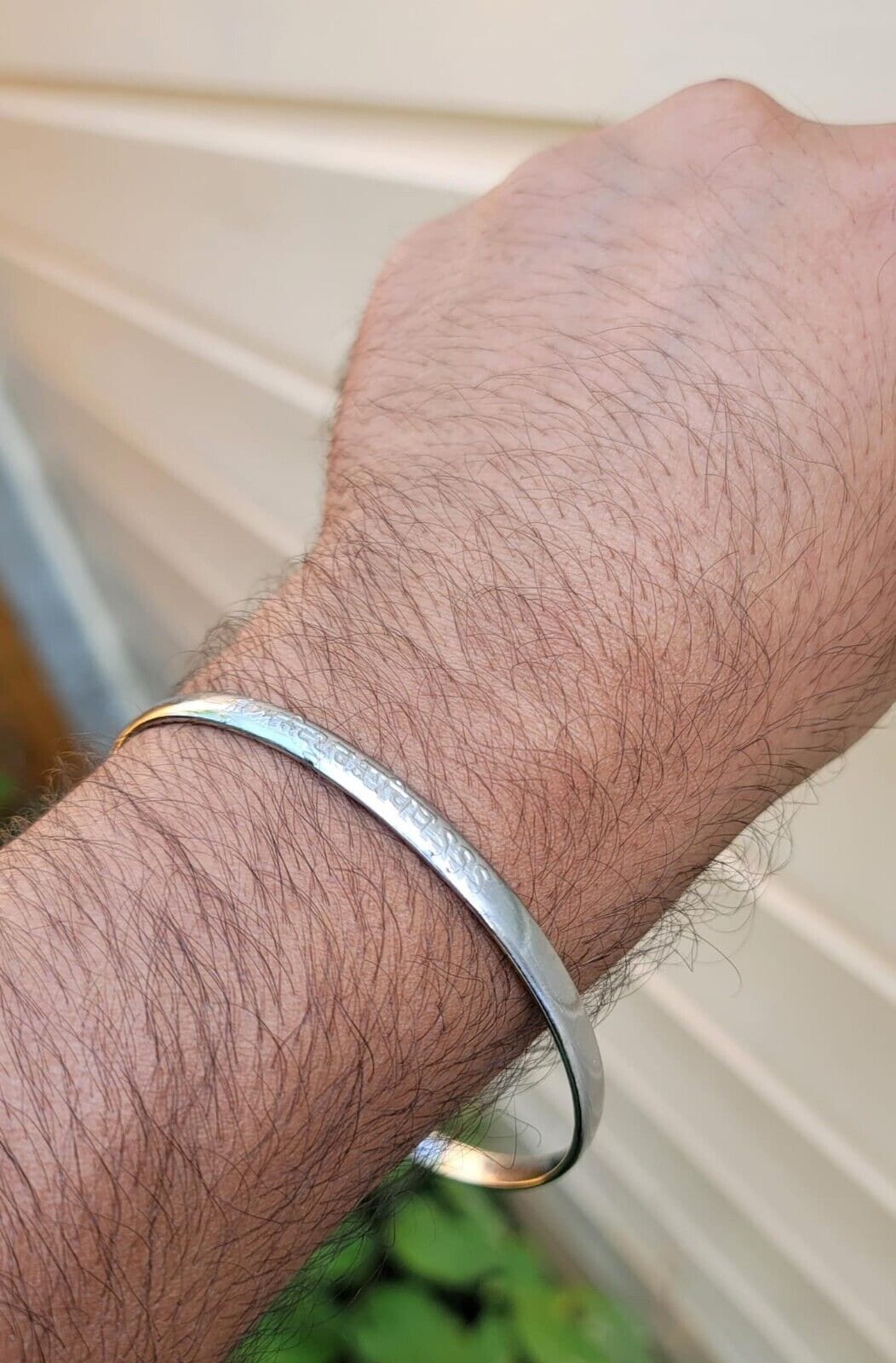 Sikh Kara Chrome Plated Kada Shri Anandpur Sahib Jin Hazoor Saab Singh Bangle K3R