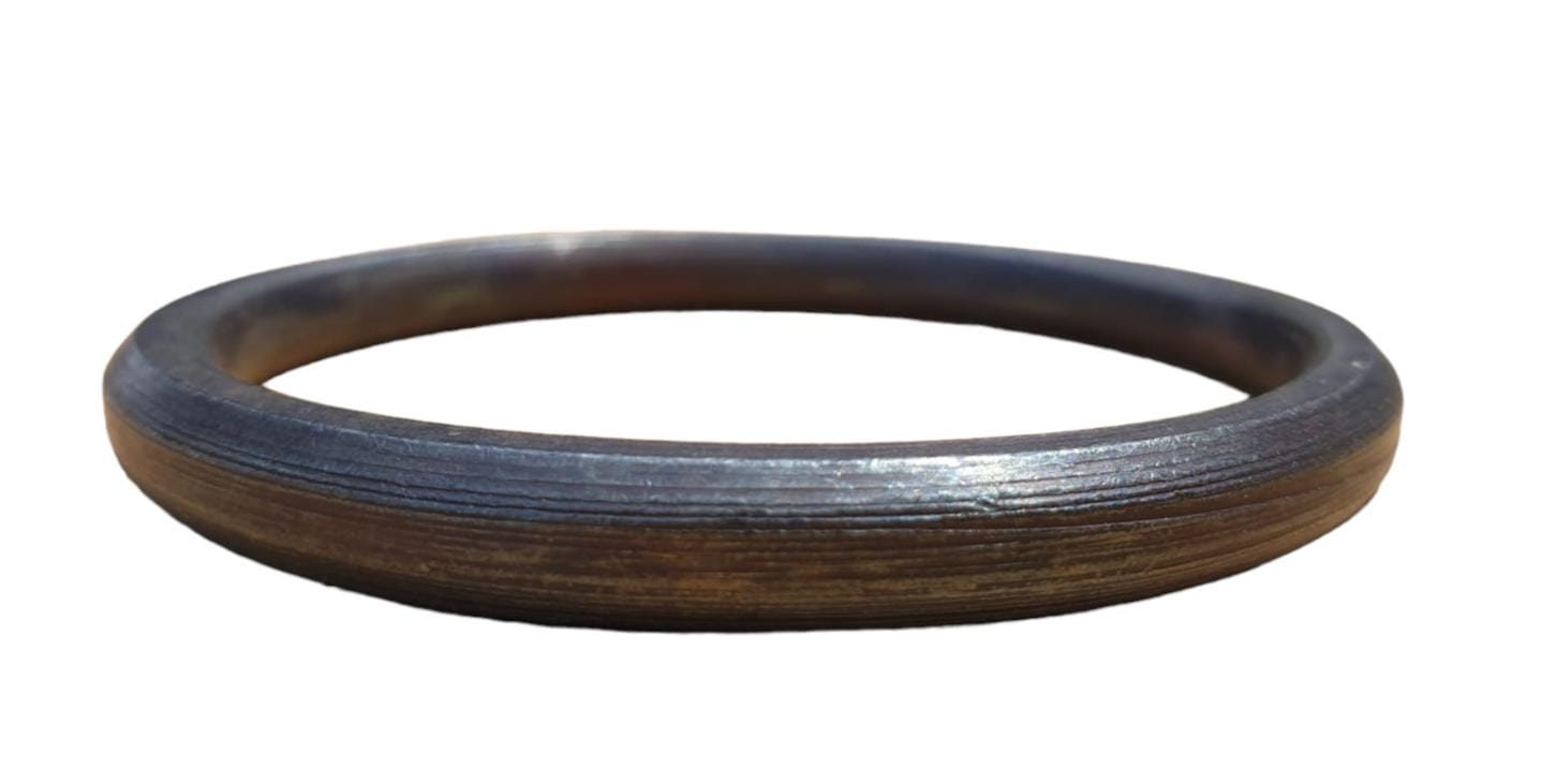 Black SARBLOH STEEL Pure Iron Round Smooth Sikh Singh Khalsa Kara Bracelet D11