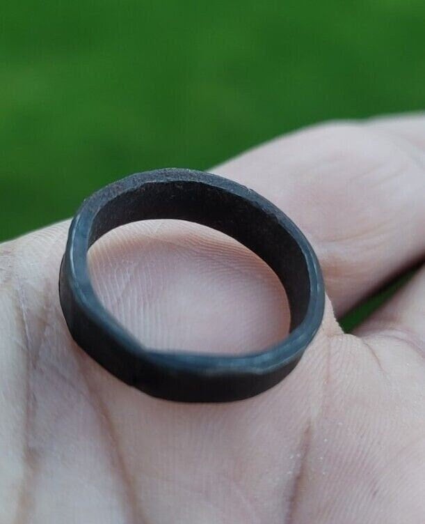 Pure Iron Shani Ring Horse Shoe Adjustable Chala saturn protection Astrology EE3