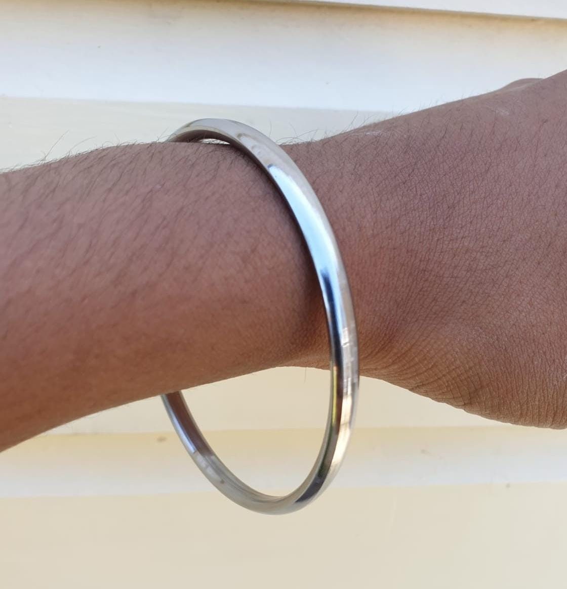 Sarbloh Iron Kara Sikh Kada Singh Kaur Bangle Khalsa Kakaar 5Ks Bracelet H10 New