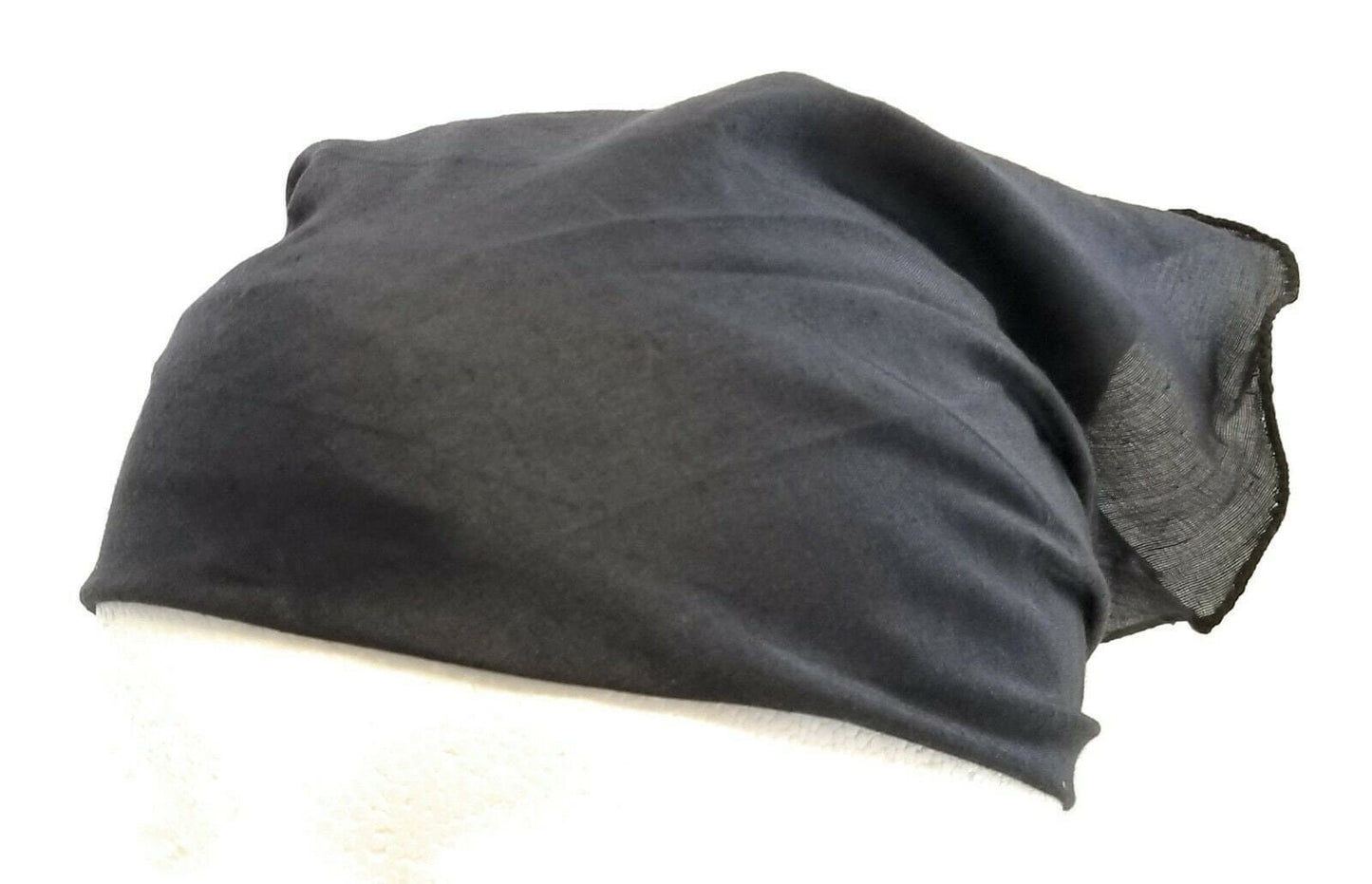Black Cotton Rumal Sikh Temple Head Cover Bandana Wedding Prayer Funeral Wrap