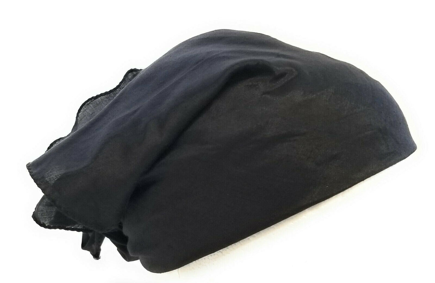 Black Cotton Rumal Sikh Temple Head Cover Bandana Wedding Prayer Funeral Wrap