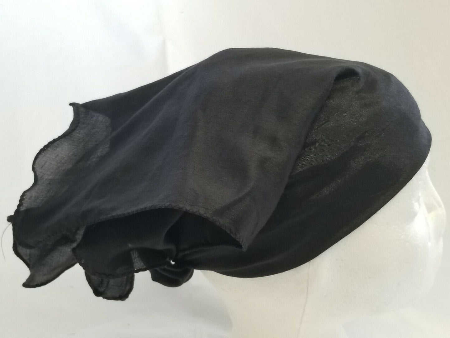 Black Cotton Rumal Sikh Temple Head Cover Bandana Wedding Prayer Funeral Wrap