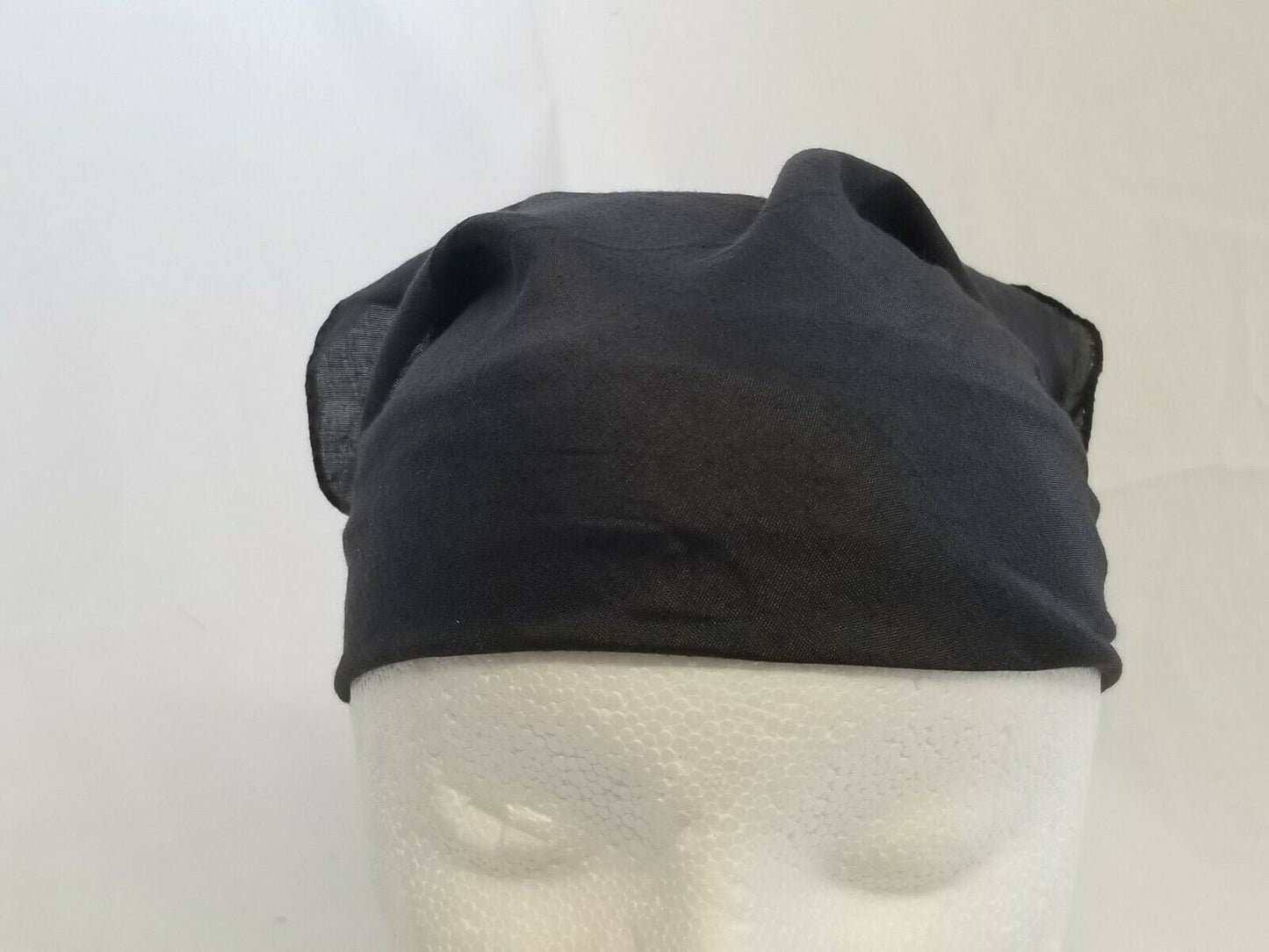 Black Cotton Rumal Sikh Temple Head Cover Bandana Wedding Prayer Funeral Wrap