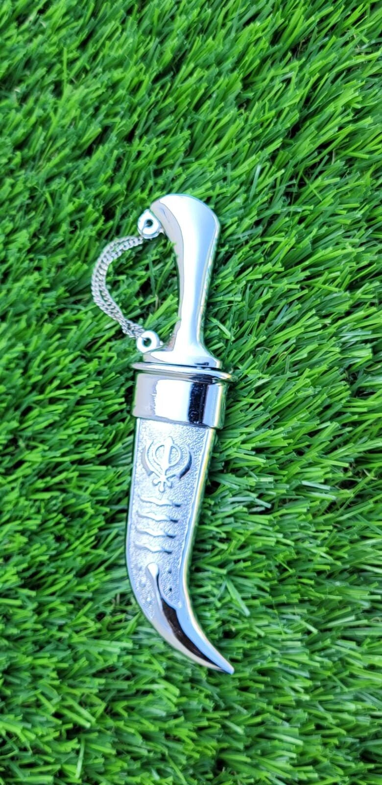 Sikh ceremonial Siri Sahib Stunning Stainless Steel Singh Kaur Kakaar 5ks SlvNN2