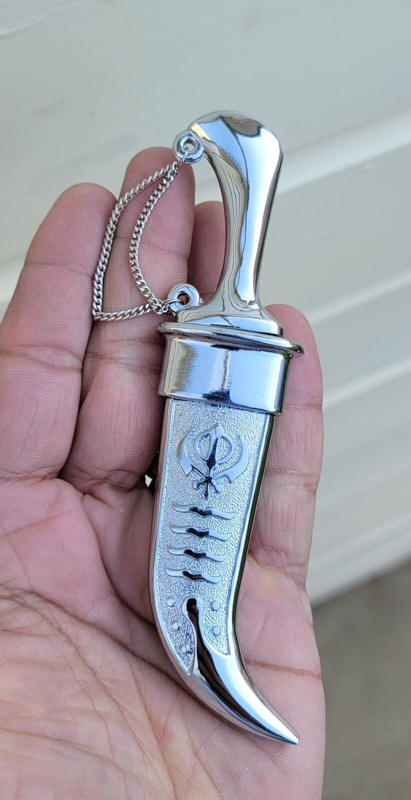 Sikh ceremonial Siri Sahib Stunning Stainless Steel Singh Kaur Kakaar 5ks SlvNN2