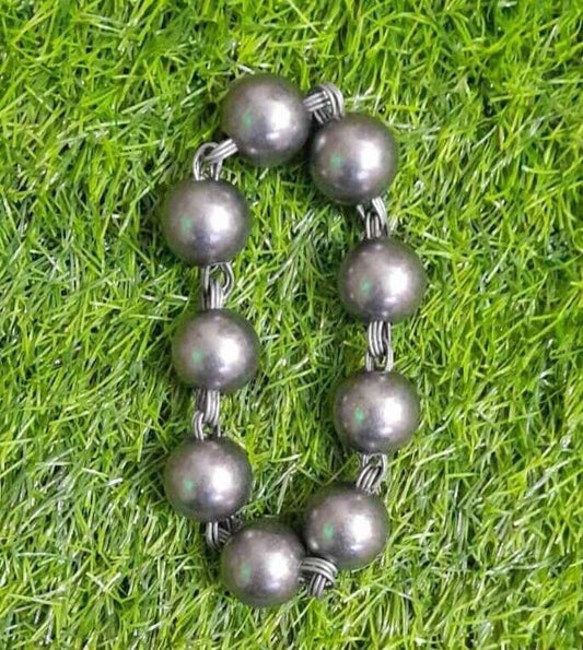 Solid sarbloh beads bracelet meditation manka praying hindu sikh singh simrana e