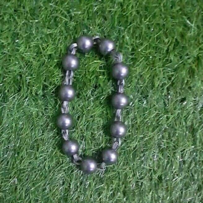 Solid sarbloh beads bracelet meditation manka praying hindu sikh singh simrana e