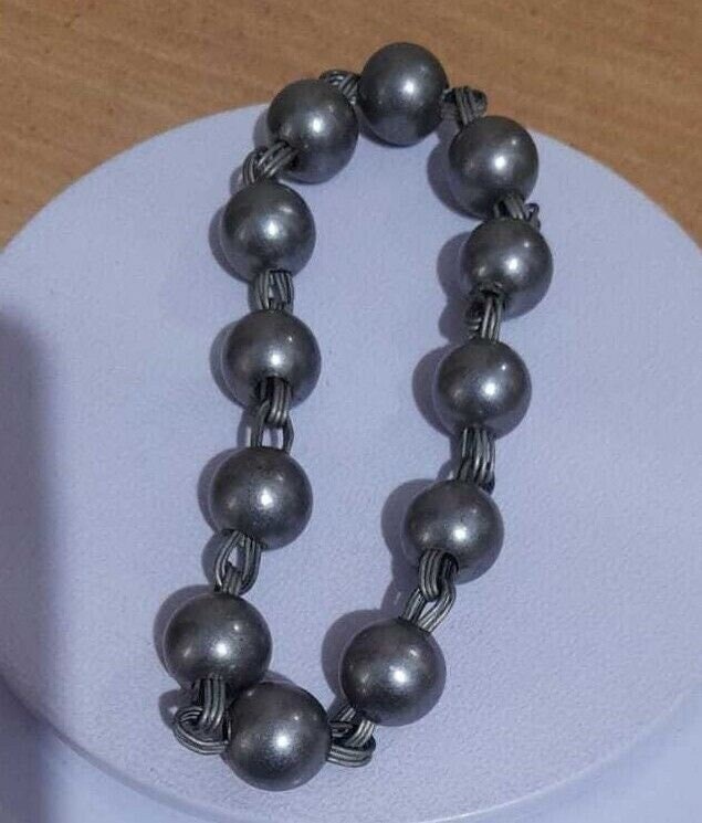 Solid sarbloh beads bracelet meditation manka praying hindu sikh singh simrana e