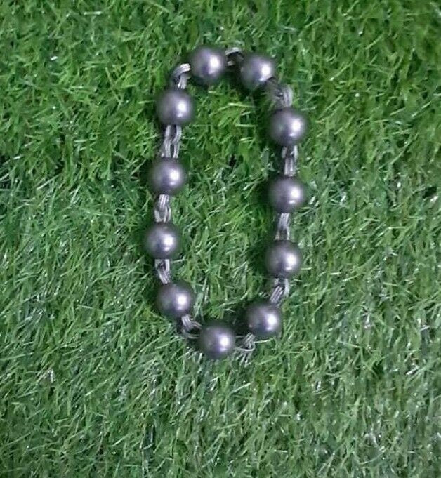 Solid sarbloh beads bracelet meditation manka praying hindu sikh singh simrana e