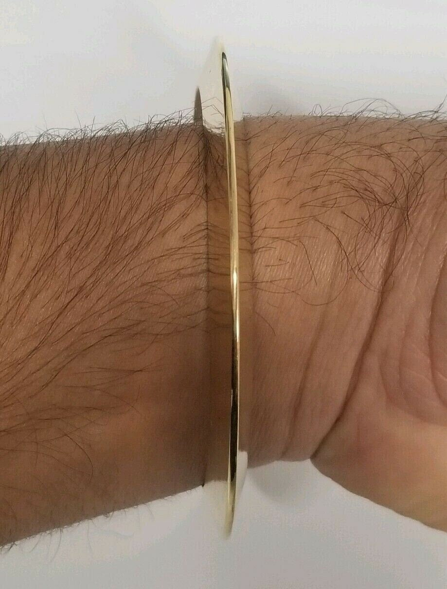 Brass Kara Pittal Chakri Kada Smooth Sikh Singh Kaur khalsa bangle Gold look k6