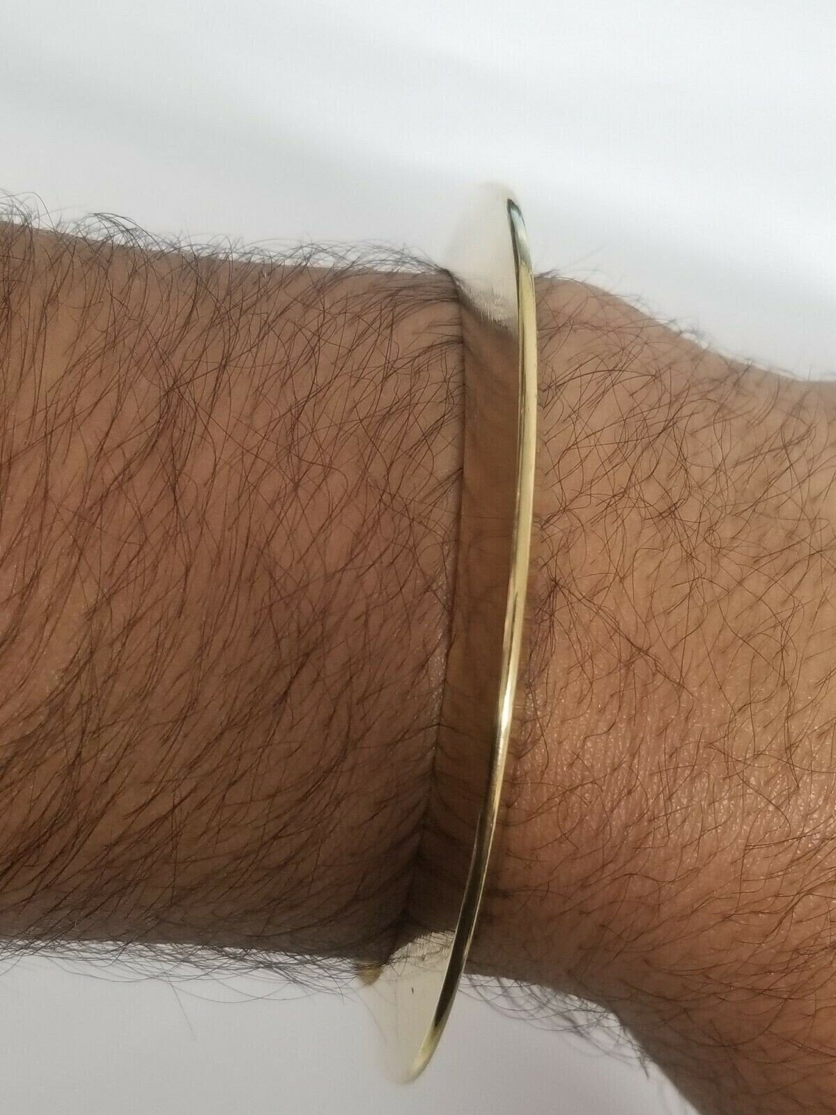 Brass Kara Pittal Chakri Kada Smooth Sikh Singh Kaur khalsa bangle Gold look k6