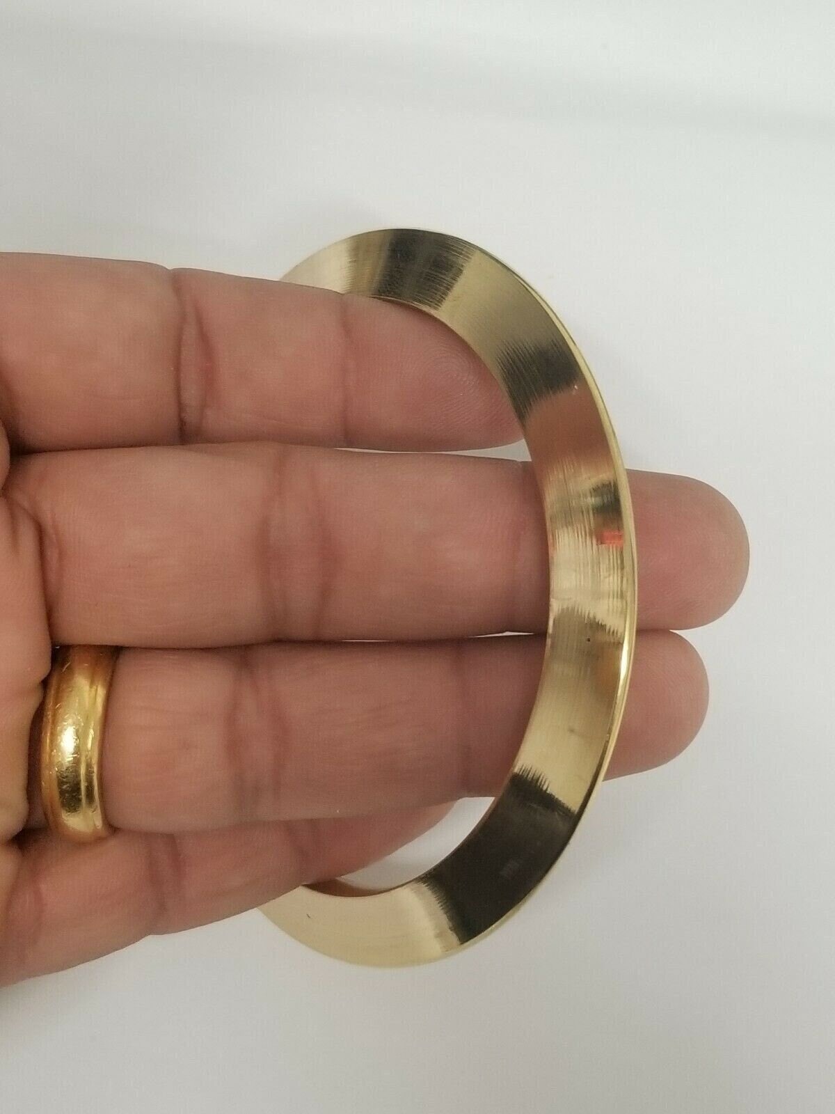 Brass Kara Pittal Chakri Kada Smooth Sikh Singh Kaur khalsa bangle Gold look k6