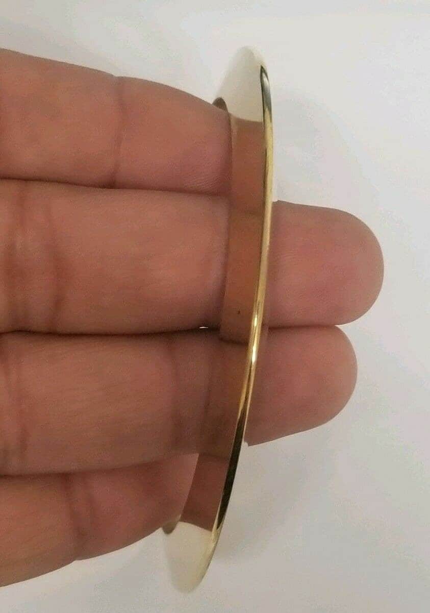 Brass Kara Pittal Chakri Kada Smooth Sikh Singh Kaur khalsa bangle Gold look k6