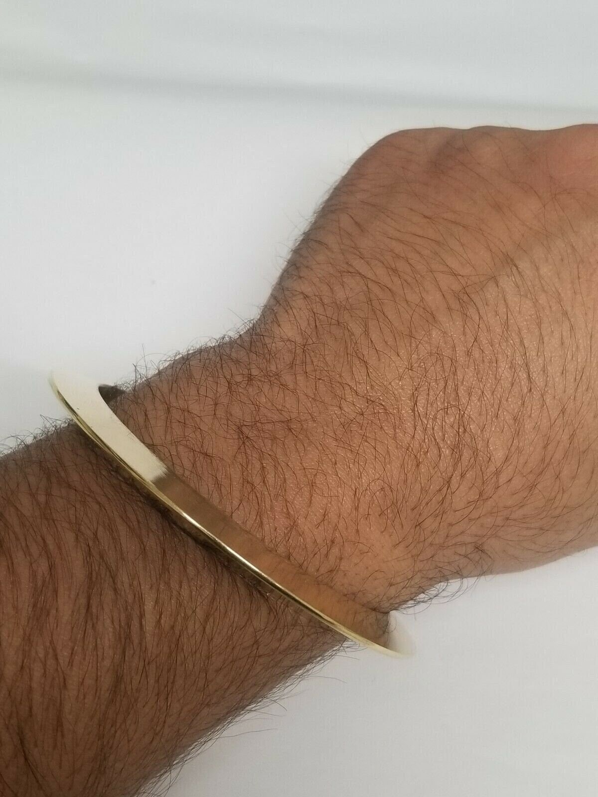 Brass Kara Pittal Chakri Kada Smooth Sikh Singh Kaur khalsa bangle Gold look k6