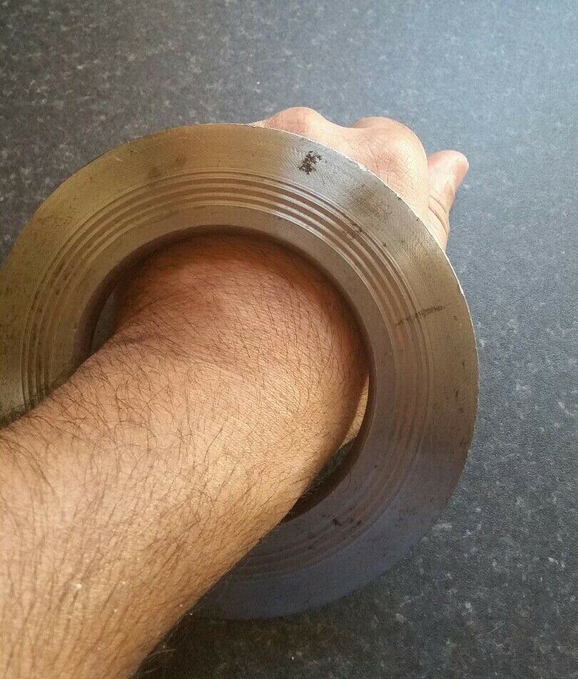 Stylish sarbloh pure iron steel smooth sikh khalsa taksali chakri kara kada d6