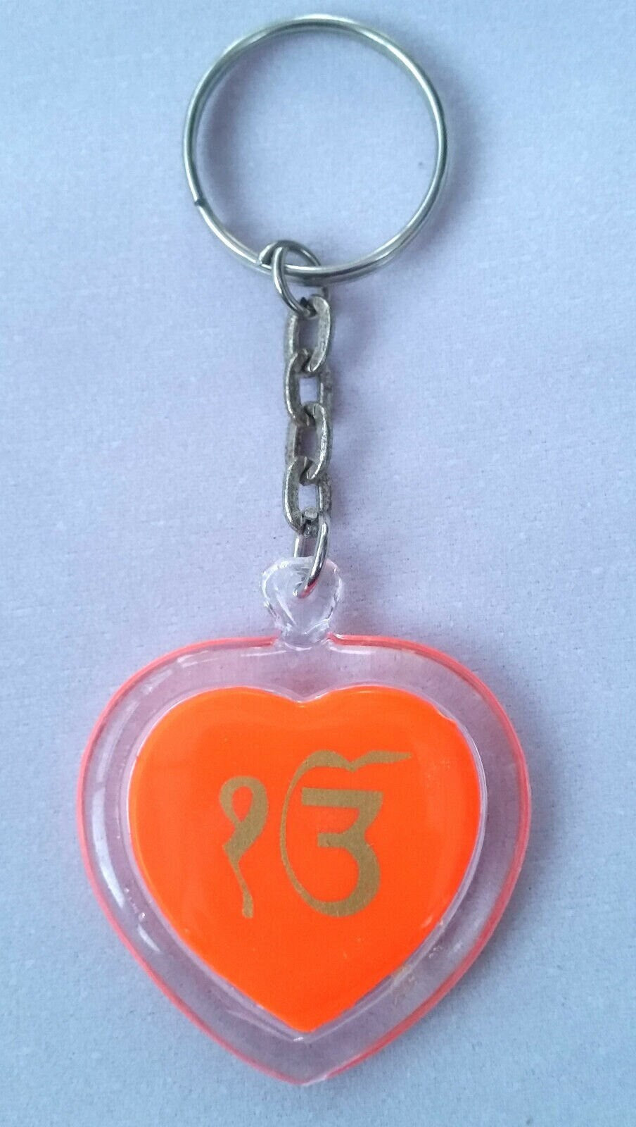 Colourful eik onkar khanda sikh key rings - red blue orange yellow  key chains