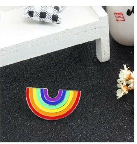 Hope nhs keyworker thank you doctor nurse rainbow enamel metal pin badge lapel d