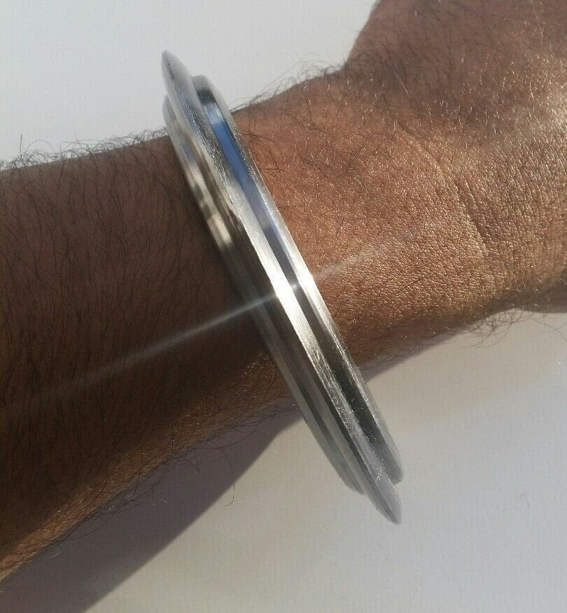 Thick Sarbloh Kara pure Iron Chakri Kada sikh singh is Kling warrior bangle c9