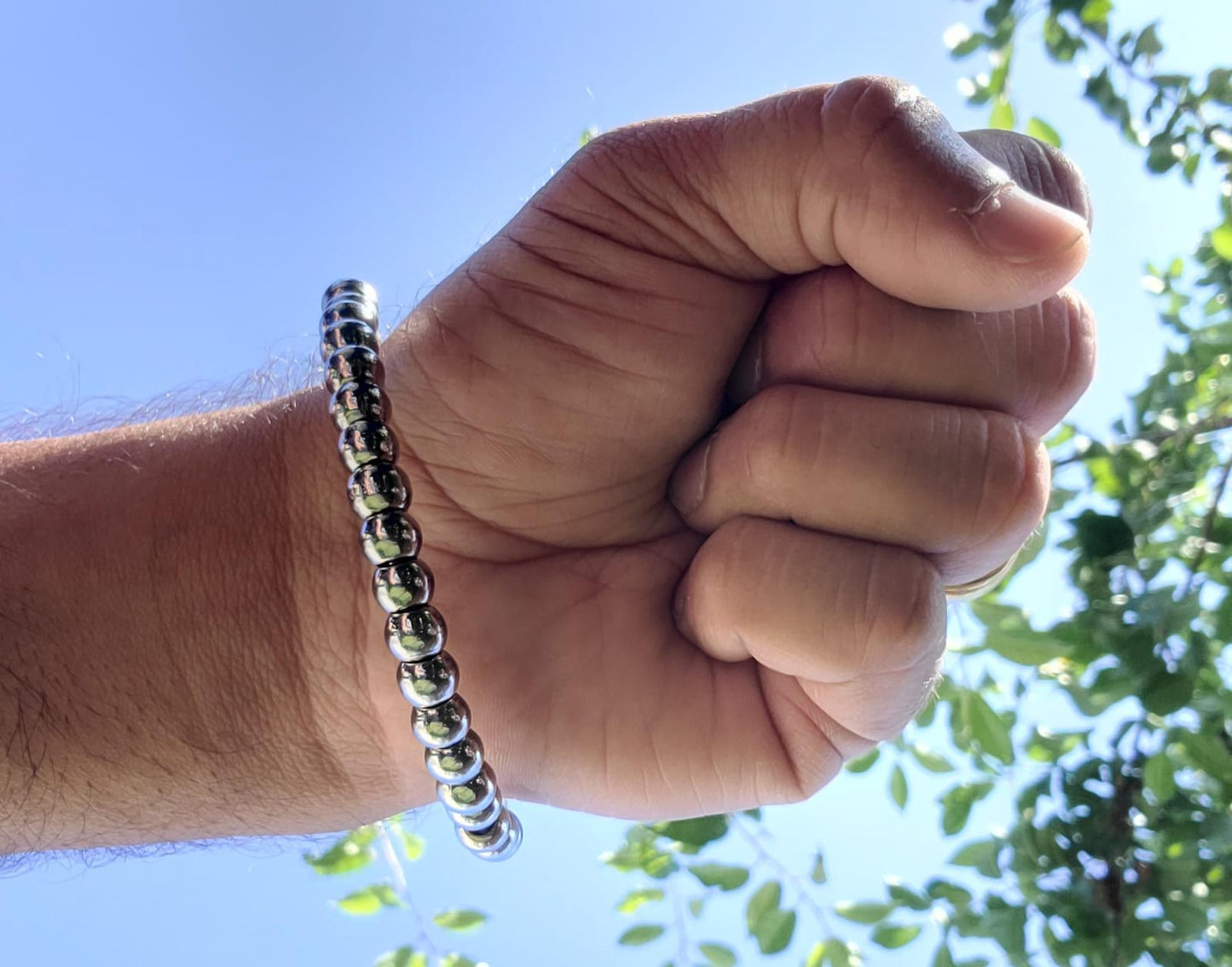 Steel Meditation Beads Bracelet Simrana Kara Prayer Mala Kada Praying Bangle H16