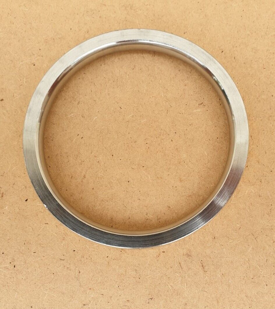 Stainless Steel Flat Kara with Smooth Brass Lines Sikh Kada Singh Kaur Bangle N11R