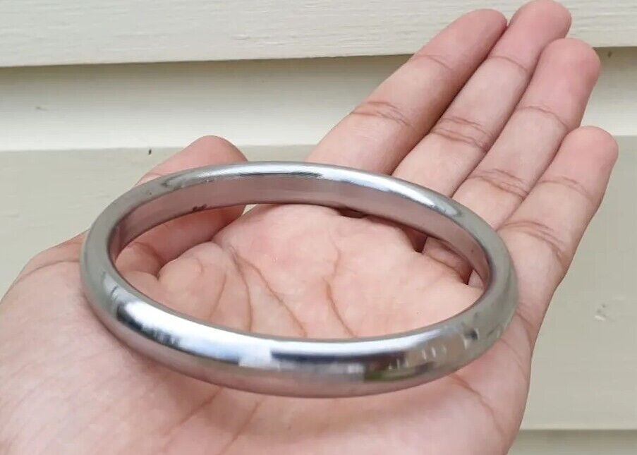 Sarbloh Kara Smooth Flat Sikh Kada Pure Iron Khalsa Bangle Punjabi Bracelet N12R