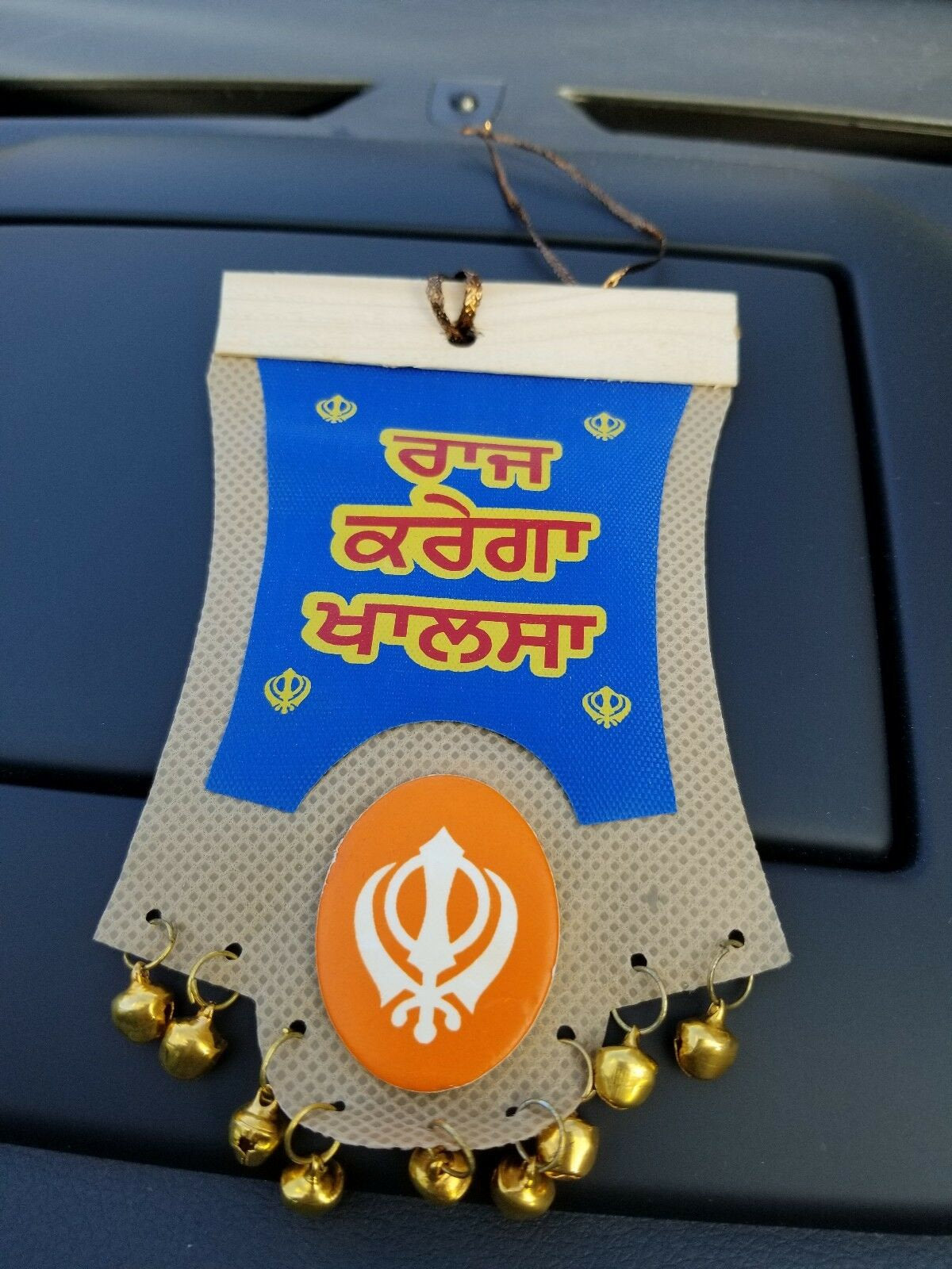 Singh kaur sikh punjabi gurbani khalsa khanda ek onkar car rear mirror hanger ac