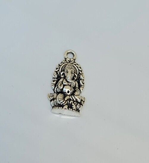 Ganesh Pendant Hindu Power Silver Gold Plated Evil Eye Protection Shield K51 New