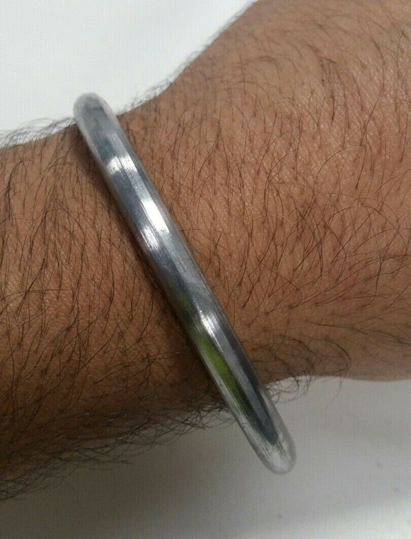 SARBLOH STEEL Pure Iron Round Smooth Sikh Singh Kaur Khalsa Kara Sikh Bangle B8