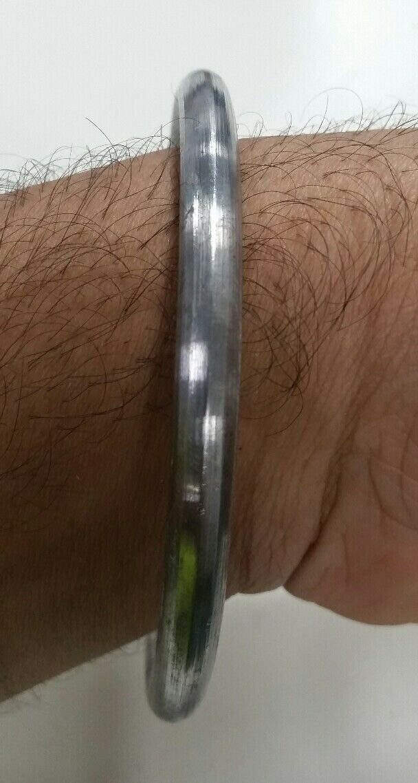 SARBLOH STEEL Pure Iron Round Smooth Sikh Singh Kaur Khalsa Kara Sikh Bangle B8