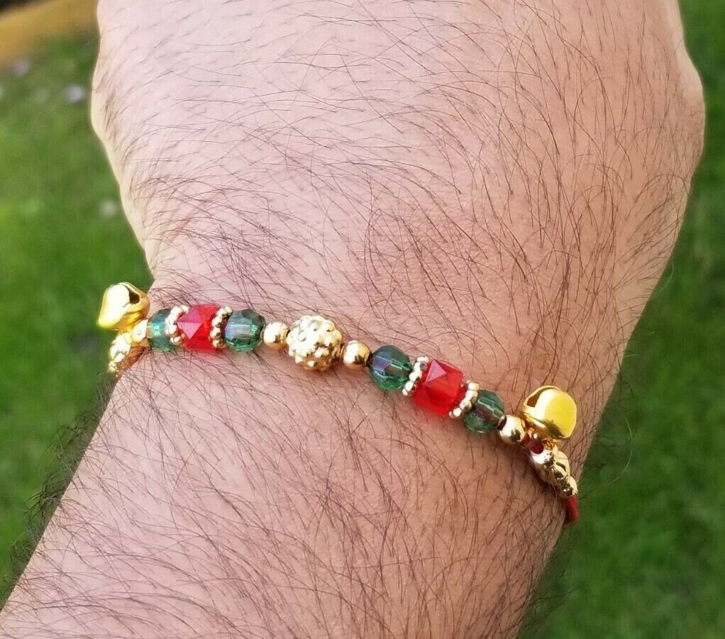 Hindu red thread evil eye protection stunning bracelet luck talisman amulet fg17