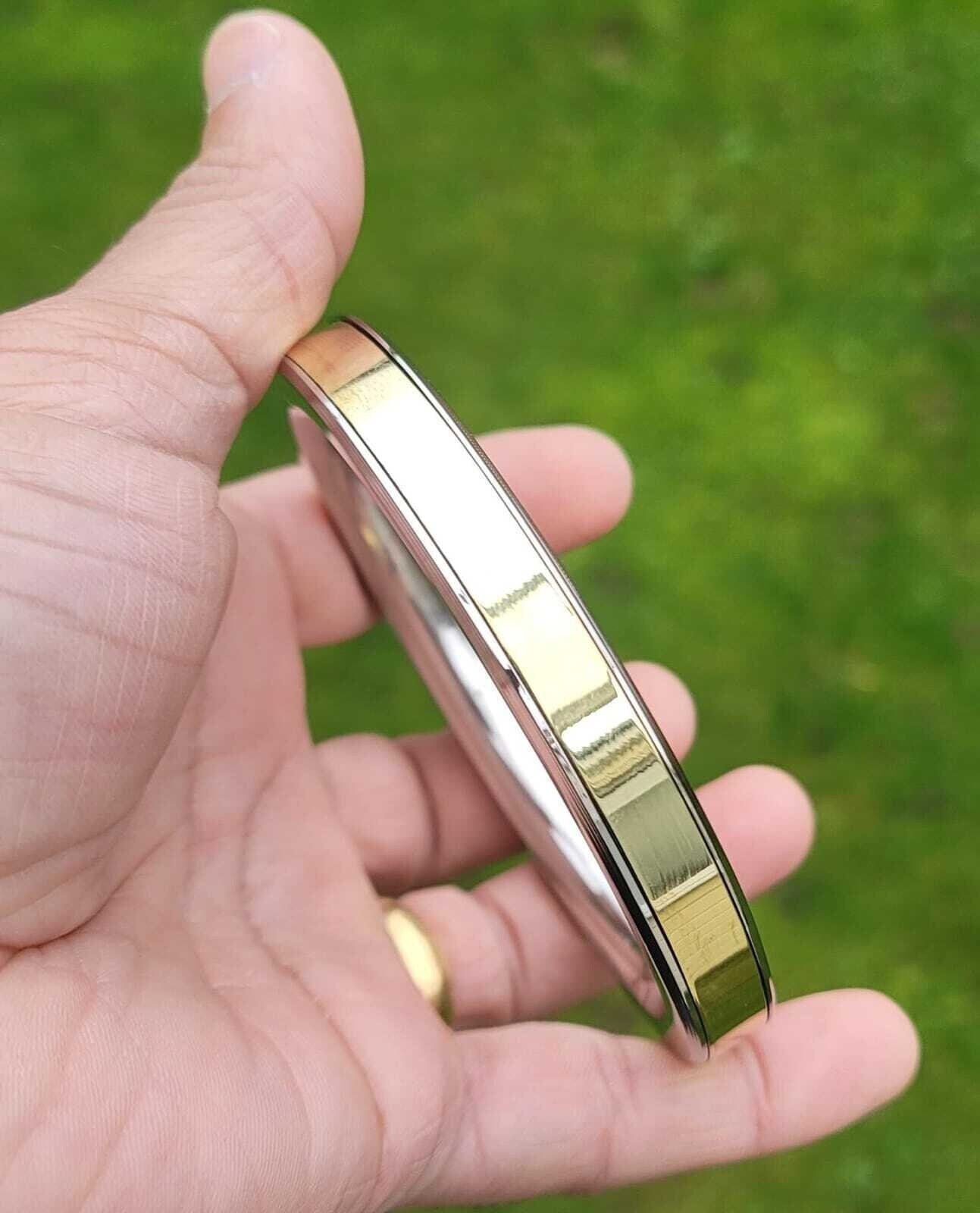Prem dhillon kada stainless steel brass smooth plain sikh flat kara bangle j7a