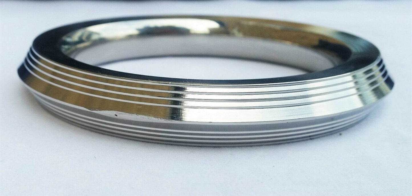 Stainless Steel Kara Sikh Kada Heavy lines Karha Singh Khalsa Taksali Bangle L15A