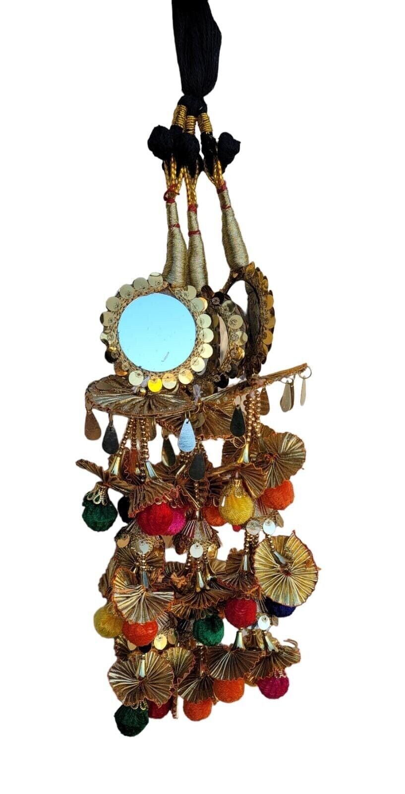 Punjabi Parandi mehndi jaago bridal Patiala mirror paranda Indian hair braid TT4R Handmade Bollywood design