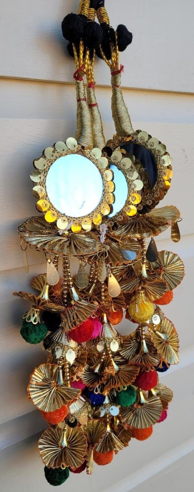 Punjabi Parandi mehndi jaago bridal Patiala mirror paranda Indian hair braid TT4R Handmade Bollywood design