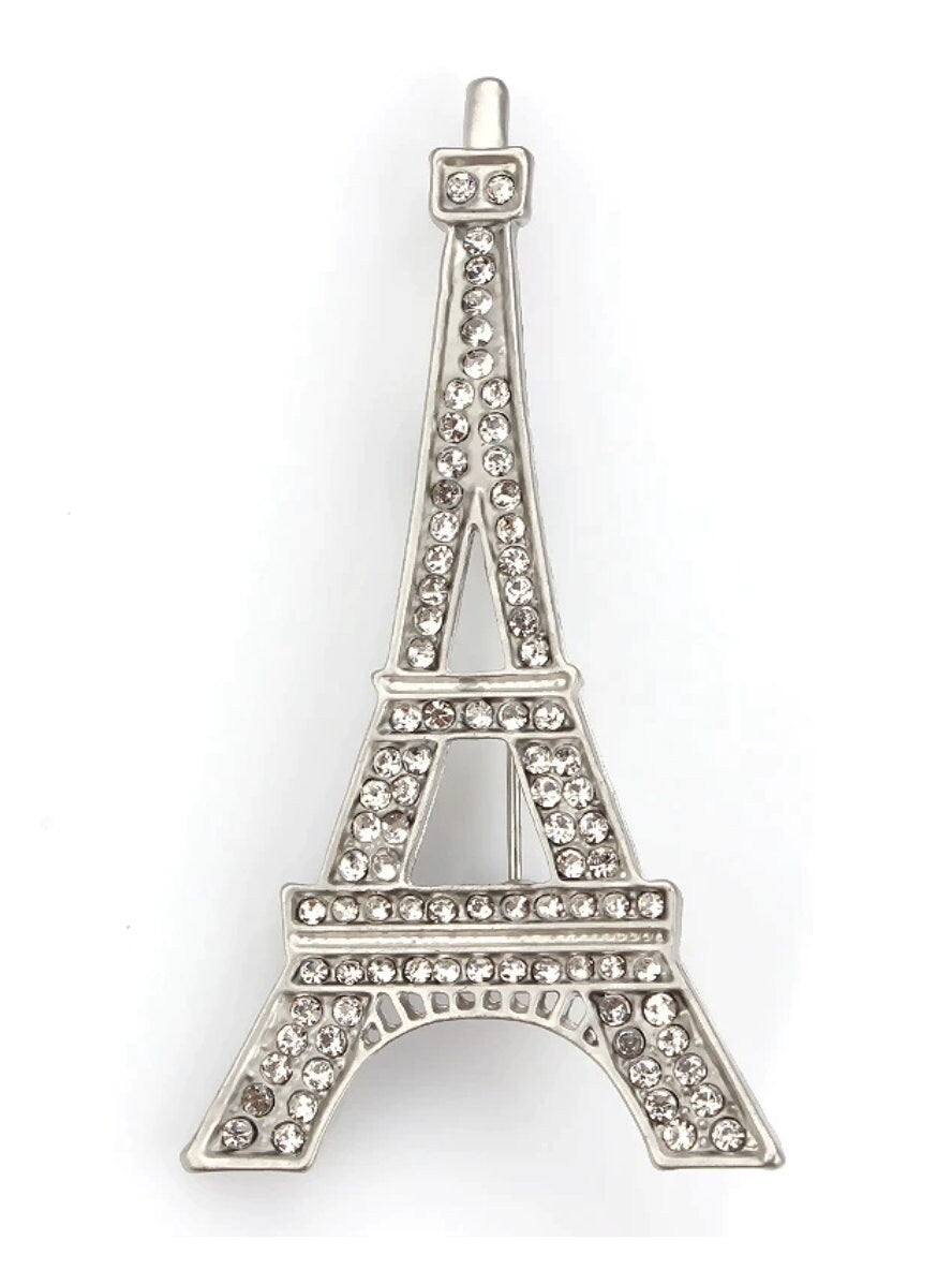 Eiffel Tower brooch paris gold silver plated designer broach celebrity queen pin i31