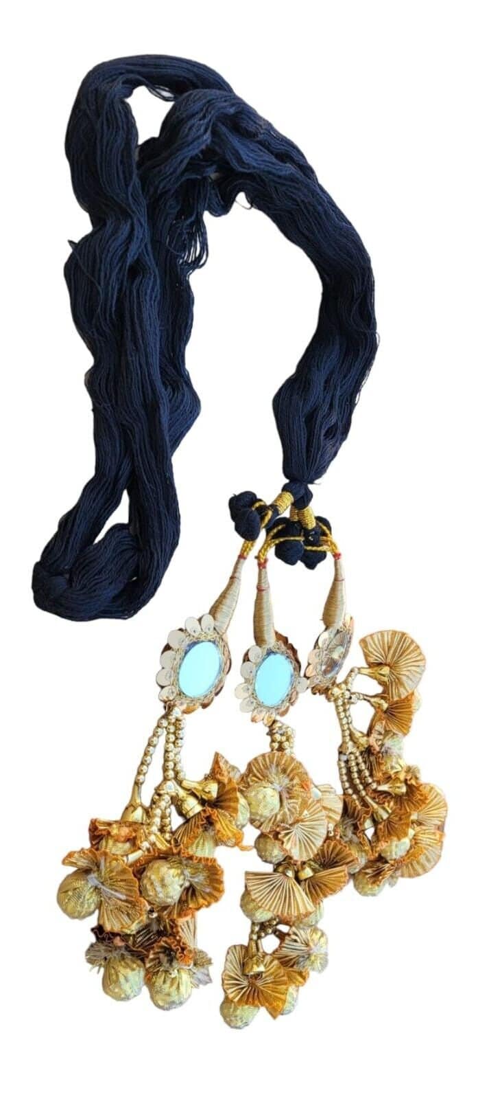 Punjabi Paranda Patiala Bridal Mirror Tassel Hair Braid Bridal Parandi Handmade