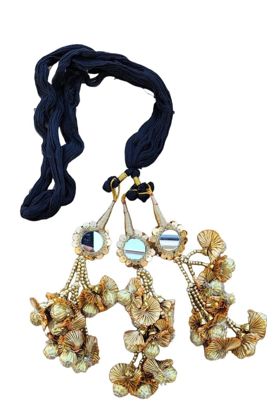 Punjabi Paranda Patiala Bridal Mirror Tassel Hair Braid Bridal Parandi Handmade