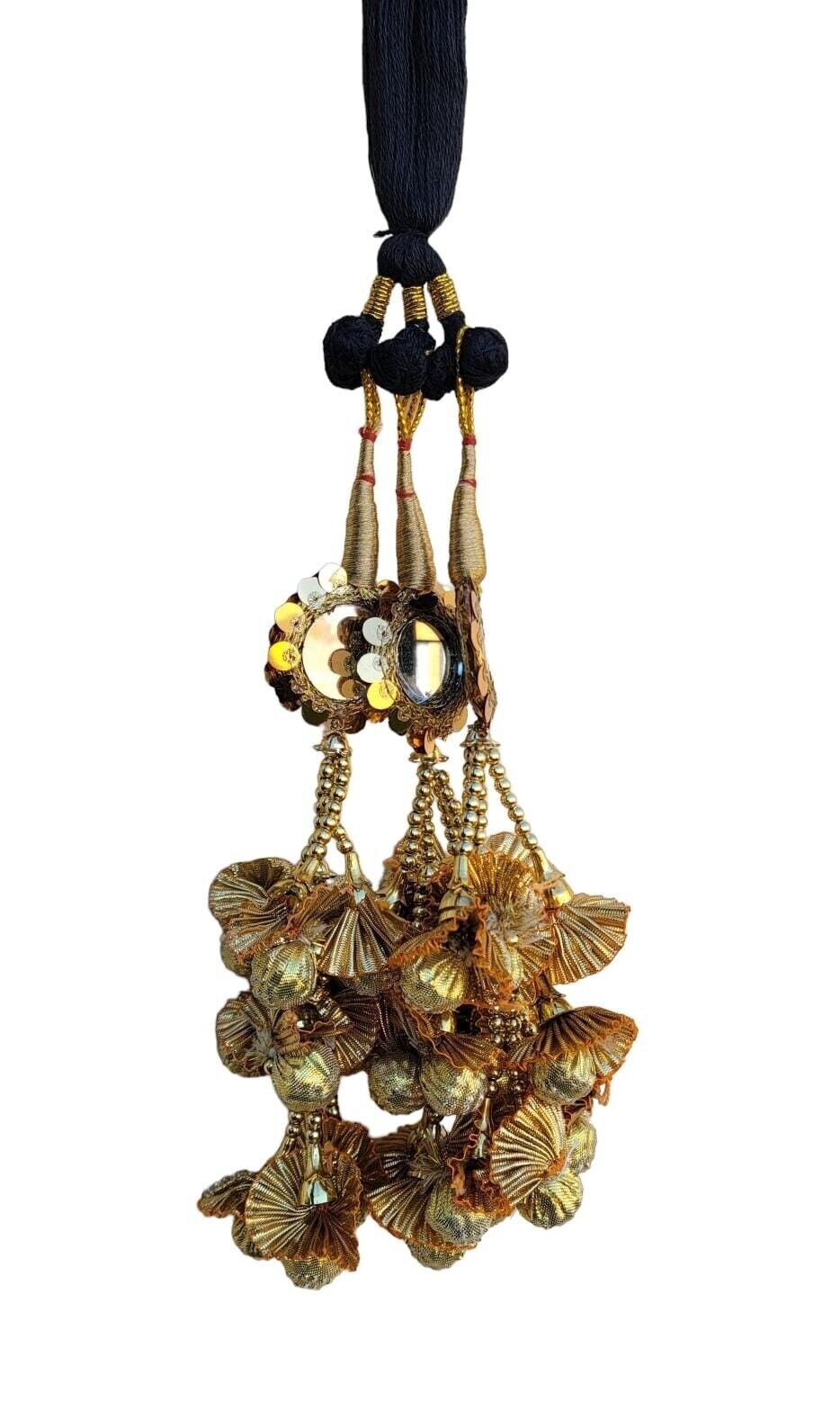 Punjabi Paranda Patiala Bridal Mirror Tassel Hair Braid Bridal Parandi Handmade